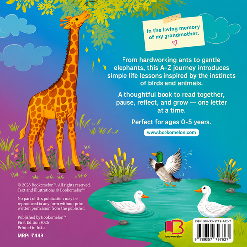 My first A-Z life lessons - 26 Letters To Build Values And Confidence — sample page